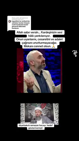 @Özlem_piskin adlı kullanıcıya yanıt veriliyor  #RamazanHoca #Unutmadık