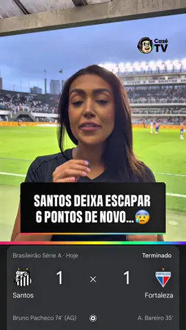 O CRUZEIRO AJUDOU, MAS O SANTOS NÃO SE AJUDOU... 🤯  A análise da @linexgomes_ após o empate do Peixe com o Fortaleza...  #Santos #Fortaleza #FutebolBrasileiro #BrasileirãoNaCazéTV #CoberturaCazéTV