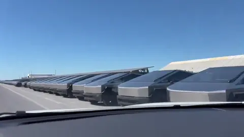 Tesla has delivered over 250 Cybetrucks to Starbase, Texas. SpaceX will be replacing their entire gas truck fleet with these Cybertrucks, with even more likely on the way.#goviral #trendingvideos #creatorsearchinsight