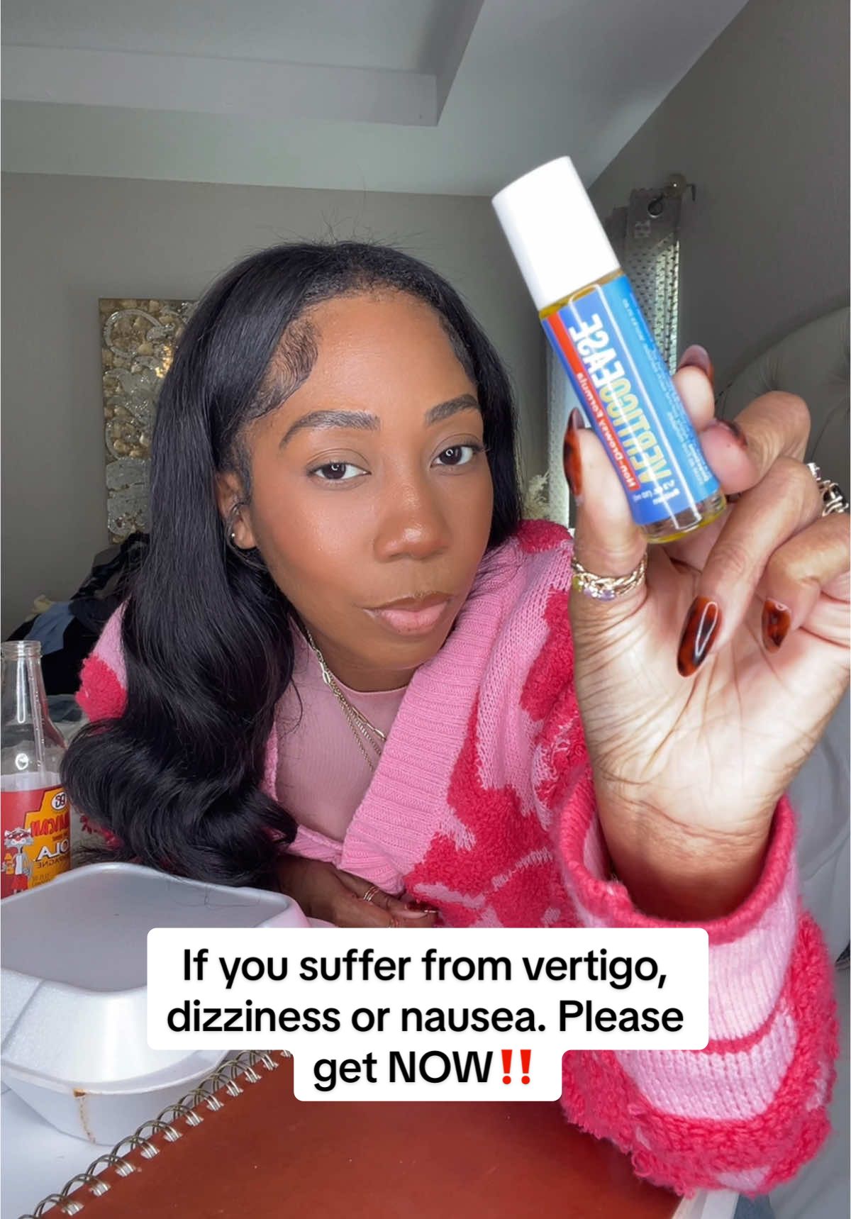 Vertigo,dizziness & nausea | I was skeptical but it WORKS!  Pure essential oils for natural relief. Fractionated coconut oil base for quick absorption. #migrainerelief #naturalremedy #headacherelief #essentialoils #vertigo #vertigoease #sicklecell 