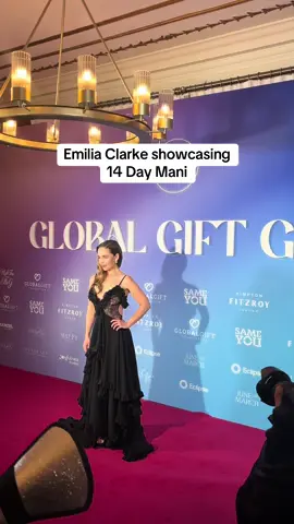 “ Red Carpet “ ready (no pun intended😉) ✨A night to remember at the Global Gift Gala. Honoured to see 14 Day Mani shining on the red carpet with Emilia Clarke. True beauty, inside and out.