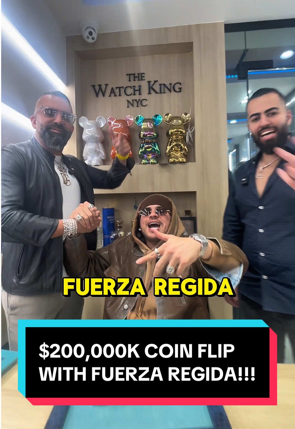 $200,000 COIN FLIP WITH FUERZA REGIDA!!!  #watchoftheday #WatchKingNYC #thewatchkingnyc #watchtok #fyp @Fuerza Regida @JOP 