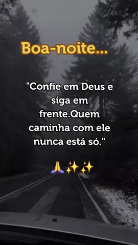 boa noite!quem caminha com Deus nunca está só #mensagemprastatus #motivacional #boanoite #sertanejo #fyyyyyyy 