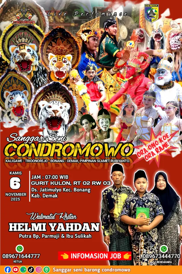 #barongancondromowo👹👹  #jaranancondromowo👹  Bonang Demak 