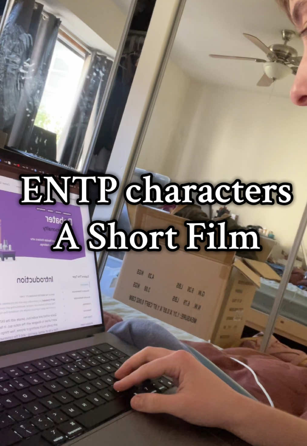 smirking while making this…. #entp #mbti #skit #myersbriggs #typology 