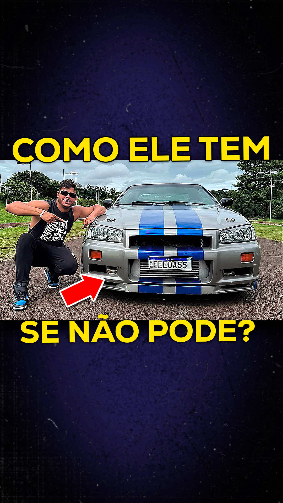 Como o Renato Garcia tem um Skyline R34 no Brasil sendo que não pode? Ele tem alguns carros réplicas em fibra e um Skyline GTR realmente legítimo e emplacado. Mas pode importar? Esse é o quadro Sala Secreta. #nissan #skyline #gtr #carros #carro 