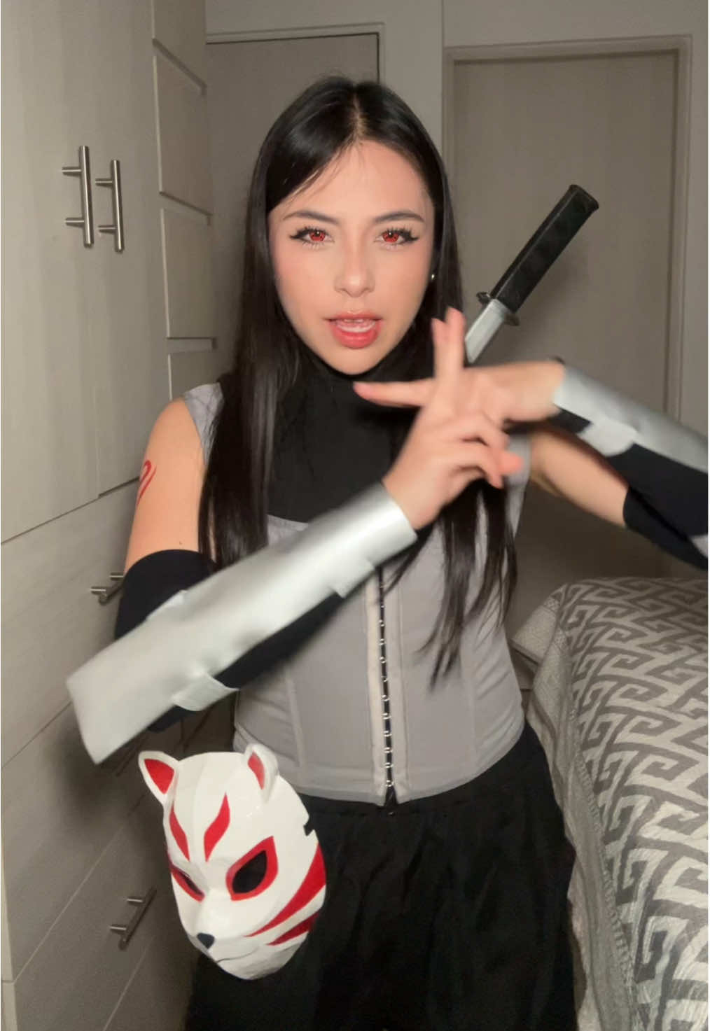 Halloween Anime Costume 2025 🎃❤️🍃 #anime #naruto  #anbu #narutoshippuden #cosplayer 