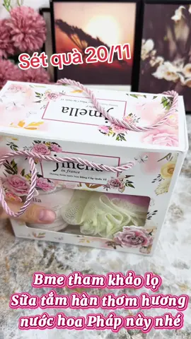Ba mẹ chưa biết tặng quà gì nhân ngày 20/11 thì có thể tham khảo sét sửa tắm hàn jmella hàn này nhé ạ thơm hương nước hoa kiểu pháp#suatamnuochoa #shopping #xuhuongtiktok 