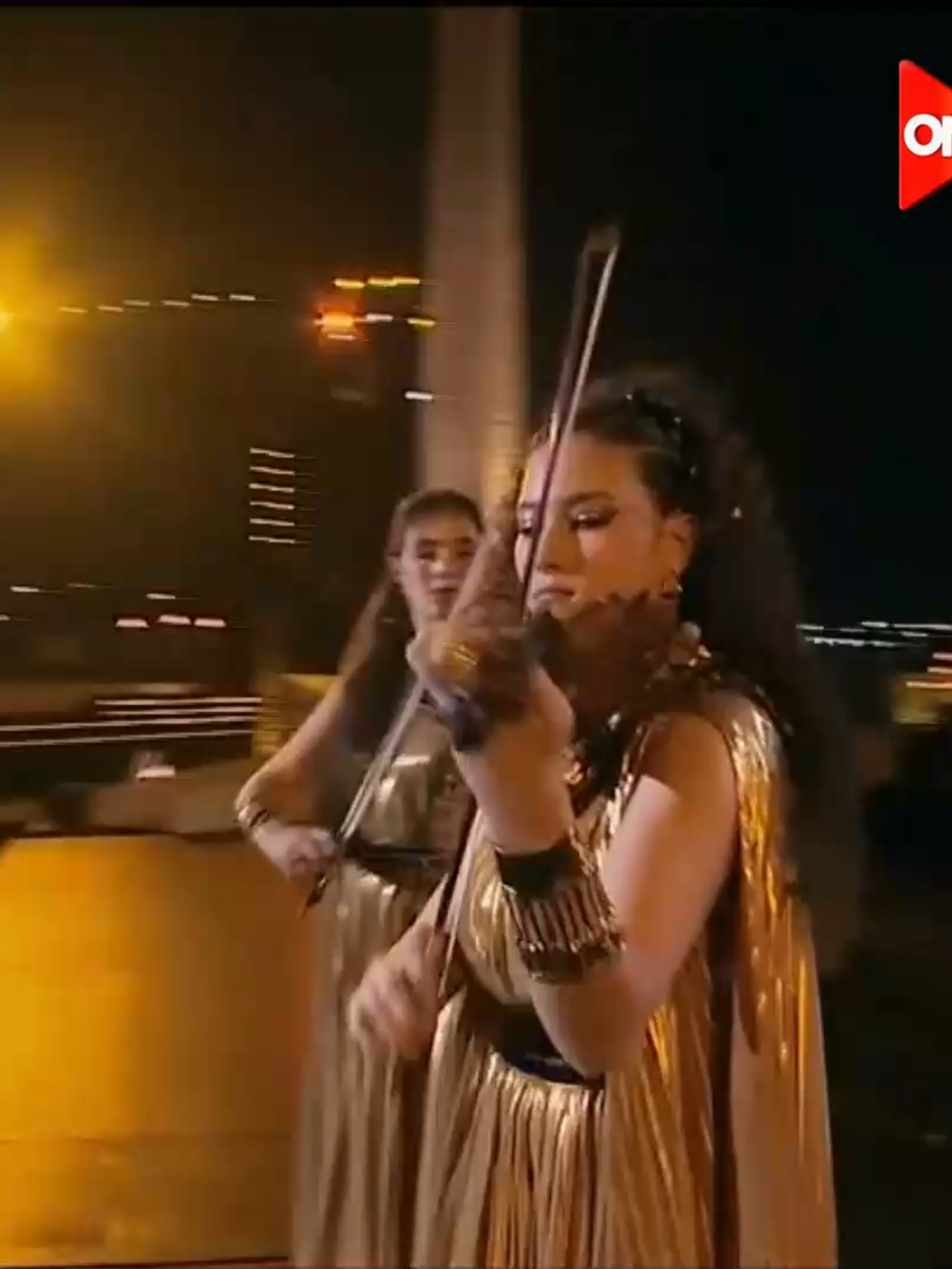 وصلة من الأبداع مع العازفتان أميرة ومريم أبو زهرة في حفل افتتاح #المتحف_المصري_الكبير #ON