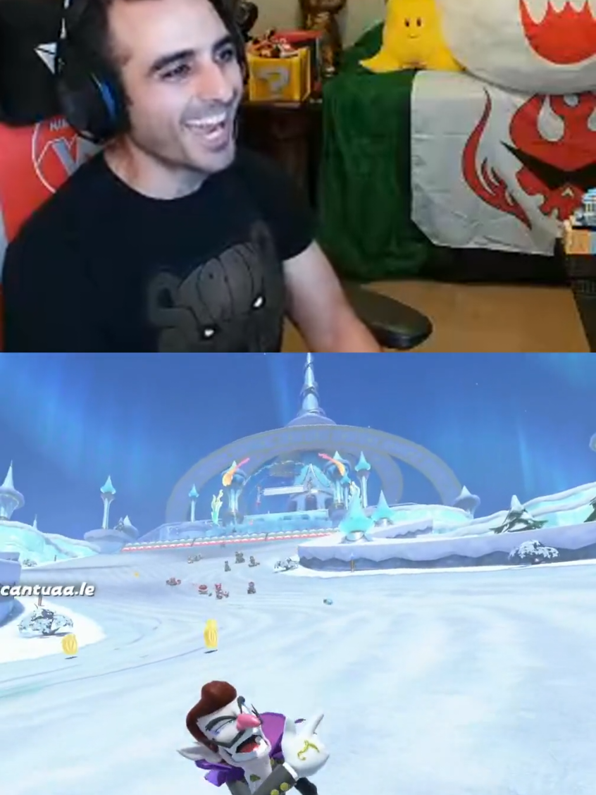 it's not always about winning, it's about the enemies you make along the way 🗿 #mariokart #GamingOnTikTok #trickshot 