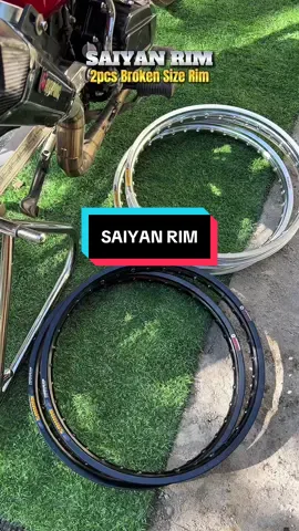 SA MGA NAGHAHANAP DYAN NG SAIYAN RIM NA SILVER OR BLACK DITO KAYU MGA BOSS AVAILABLE PO LAHAT NG KULAY WAG NA KAYUNG MAGPAHULI BAKA MAUBUSAN NA NAMAN KAYU✅ #saiyanrim #rimset #alloyrim #motorcyclerim #brokensizerim 