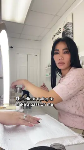 This client trying to make a pass on me today . No thank you!! #nailtech #meme #drama #fyp #fypシ 