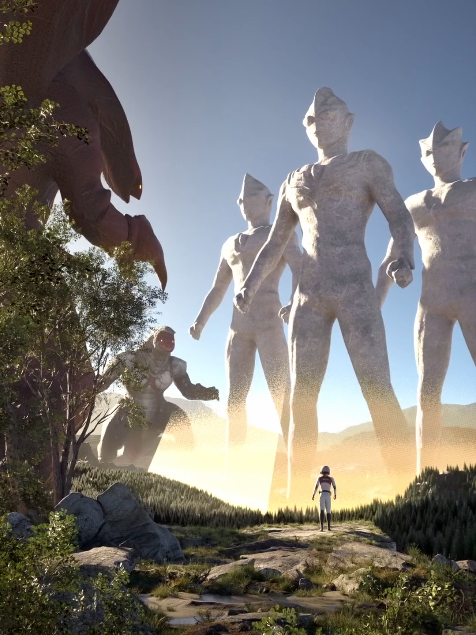 patung ultraman apa ini ? 🙄 #ultraman  #อุลตร้าแมน  #ultramantiga   #cgi  #fyp 