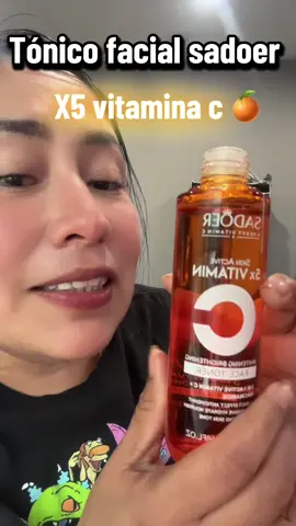 Un boost de frescura y luminosidad en cada aplicación Este tóner con vitamina C hidrata, equilibra y le da a tu piel ese glow natural que todas amamos. Perfecto para empezar el día con energía y una piel radiante. $ #SkincareRoutine #VitaminC #glowingskin @Sadoer #blackfriday ##fyp 