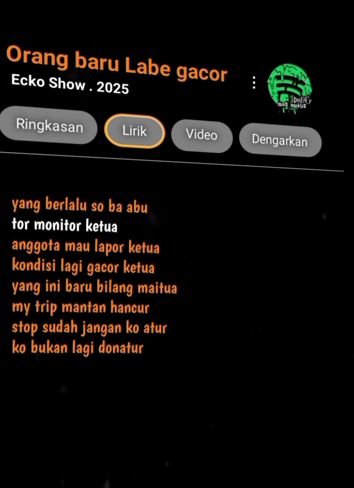gawat lagunya mulai enak dengarnya🎧😜🤙🏻 . . . #liriklagu #lirikgoogle #playlist #jawa #viral 
