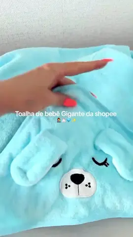 Toalha de Banho Bebê Felpuda Capuz Infantil Recém Nascido Com Orelhinha 🩷💙 LINK nos Comentários e o ID: CGV-URP-DCQ   ❣️Só copiar e colar no seu buscador da Shopee  ##toalhadebanho##bebestiktoks##maternidade##enxovalbebe