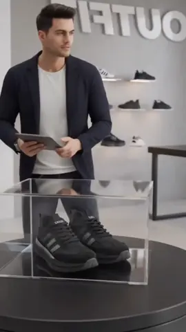 SOBZ Sepatu kasual pria hitam,bergaya dan nyaman, sederhana dan serbaguna #rekomendasi #fyp 