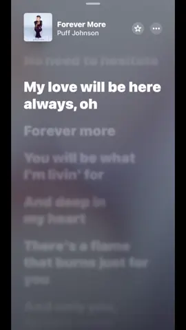 Forever more - puff Johnson #loveyou #lovesong 
