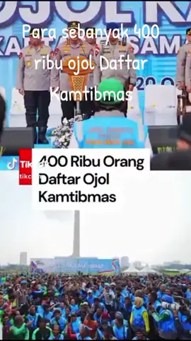 400 Ribu Ojol bantu Kamtibmas
