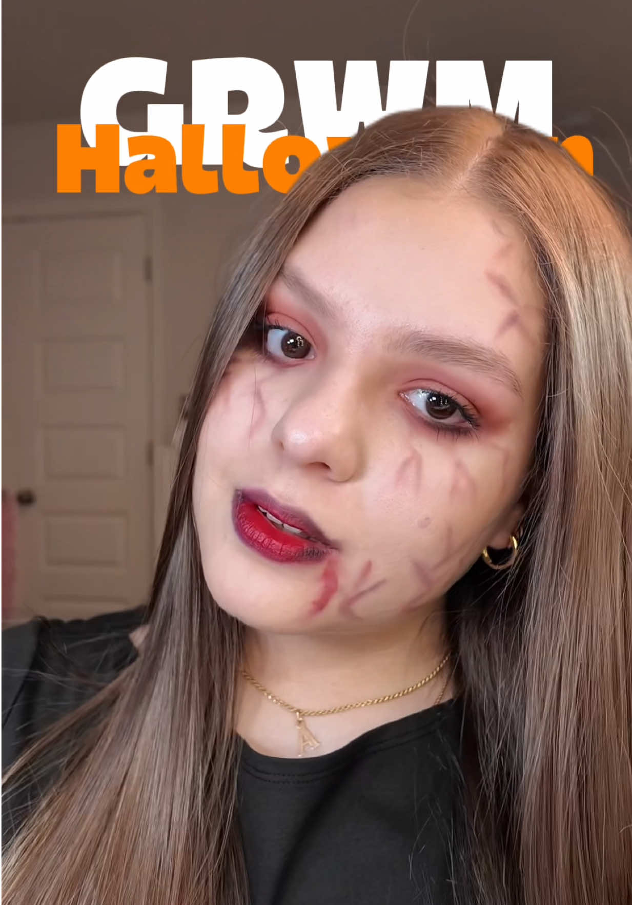 #grwm para Halloween 🎃 #getreadywithme #makeup #halloweenlook #halloweenmakeup  