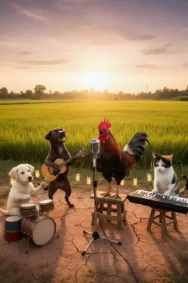 🐔🎤 เช้าไหนไม่มีเสียงไก่ ก็เปิดคลิปนี้แทนได้เลย เพราะวงนี้ ร้องปลุกทั้งหมู่บ้าน 🌾🤣 #คลายเครียด#คลิปขําๆคลิปขําๆ อนเช้าขำๆ#แก๊งหมาจอมป่วน #เดอะแก๊ง4ขา