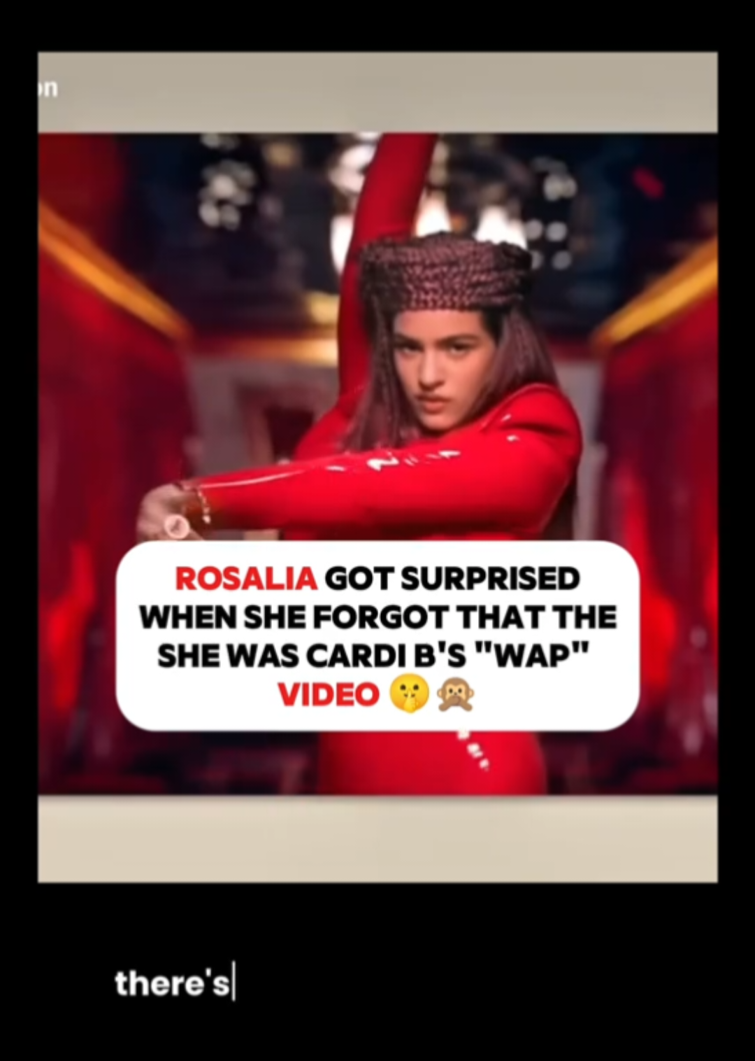 Rosalia got surprised when she forgot that she was Cardi B's 