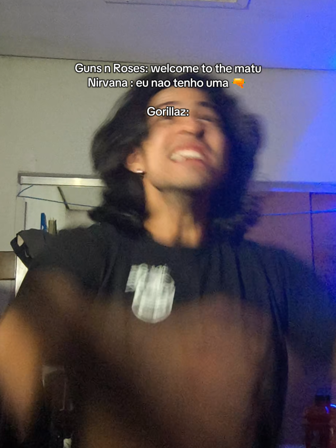 A HAHAHAHAHAHAHA  #nirvana #gorillaz #GnR #fyp #rock 