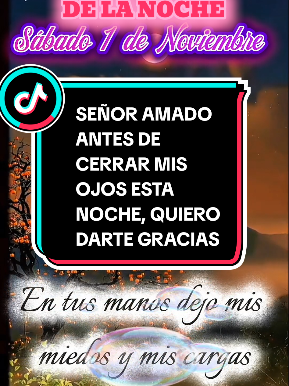 Señor amado antes de cerrar mis ojos esta noche, quiero darte gracias. #buenasnoches #cristianostiktok #oraciondelanoche #dios #sabado 