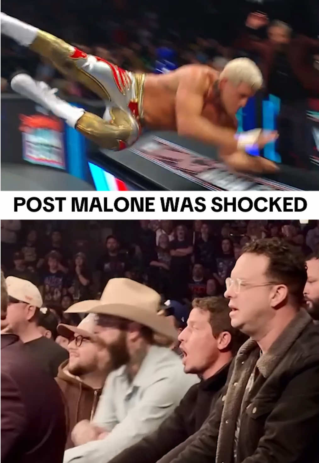 same posty… same 😱 #WWE #PostMalone #DrewMcIntyre #CodyRhodes #SNME 