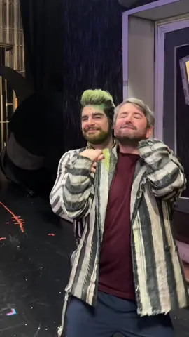 Double the Beetlejuice, double the fun (and double the things to post a notes app apology about) 🪲 #BeetlejuiceBway #beetlejuice #beetlejuicemusical #broadway 