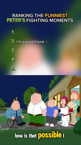 Peter’s fighting moments 🤣 #familyguy #moment #ranking #top5 #funny 