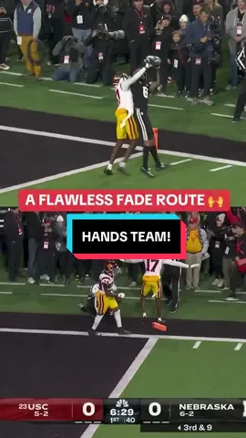 A textbook fade route sends Nebraska into a FRENZY. #cfb #nebraska #football #highlight 