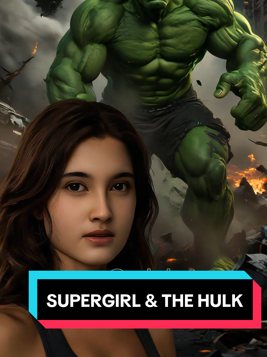 SUPERGIRL & THE HULK #foto #my #super #hulk #ai 