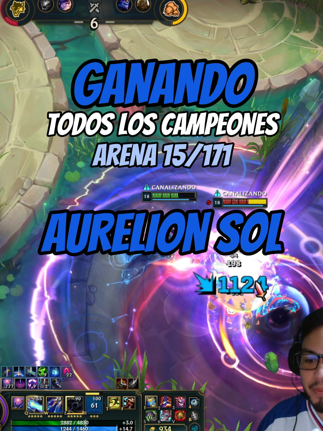 Siempre que agarro la mejora de guantelete deslumbrante gano con aurelion sol. Esta es un win numero 15 para ganar con todos los campeones de arena en league of legends. Pd:Al fin un video corto, pidan un deseo jajaja #arenaleagueoflegends #leagueoflegends #gameplay #modoarena