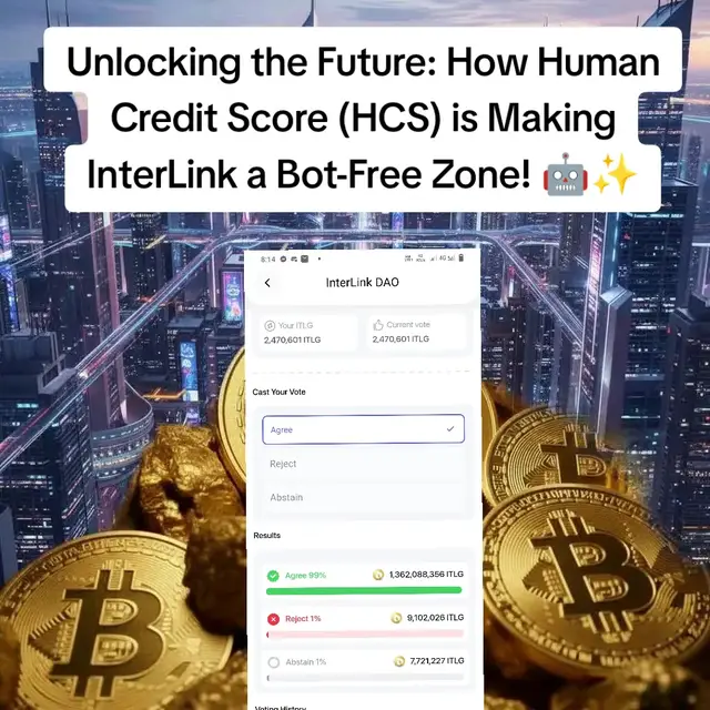 *   What is it? HCS is like a super-smart AI security guard that makes sure everyone in the InterLink network is a genuine human 👧👦👵 *   Why do they need it? To kick out bots and fake accounts that mess up fairness. They want to be sure only real humans get the rewards and tokens! 💰 *   How does it work? HCS looks at two things:     1.  Human Node Activity: How much you're doing in the InterLink network and if you invite new friends. 👯‍♀️     2.  ITLX Super Wallet: If you use the InterLink wallet to buy, sell, or trade crypto. 💸 *   Big Picture: If everyone agrees, this new system (HCS) will launch as version V4.0! It's a huge step towards making $ITLG and ITL fully exchangeable in the InterLink world. 🔄 Think of it like this: InterLink wants a network where real humans thrive, and bots can't crash the party. HCS is the bouncer that makes sure only the cool humans get in! 😎🎉 #InterLink #ITLG #ITL 