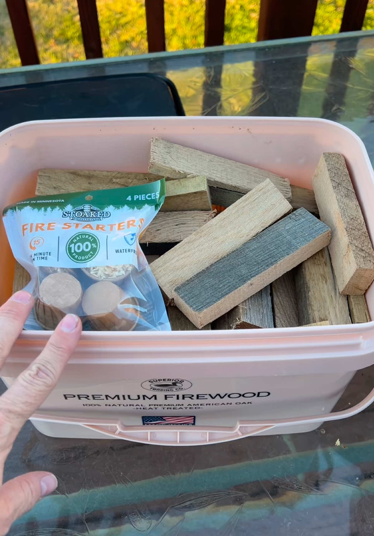 These fire starter pods and this firewood are actually awesome. I’m impressed. Check them out! @Stoaked Barbeque  #kilndriedfirewood #firewood #firestarter #tiktokshopfinds #tiktokshop 