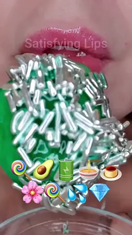 @Satisfying Lips® 💋 #emojimukbang #asmr #fyp #eatingsounds #mukbang 