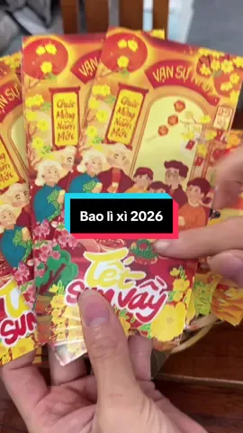 Bao lì xì mẫu mới 2026 #xuhuong #chipreview #baolixi #lixitet2026 #lixitet 