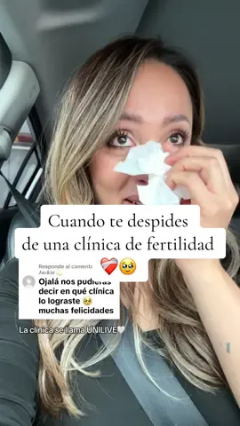 Nadie me avisó lo triste que era irte de una clínica de fertilidad cuando se logra un positivo ❤️‍🩹🥹 pero siempre regresaré a @Unilive | Centro de Fertilidad con una sonrisa 🥹🩷 si se animan a ir, digan que van de mi parte 🥰  Obvio les grabé contenido con algunos médicos que me ayudaron a responder dudas que ustedes dejaron en mi insta, mañana les subiré cositas 🥰 Si estás pasando infertilidad NO ESTÁS SOLA 🩷 visita: www.soyyodiani.com y descubre mi guía digital “Pre Mamá en Espera” además de otras cositas que hice con mucho amor para ti💜🥰 Puedes encontrarme en todas las redes como: SOYYODIANI y platicamos 💜  #minivlog #ttc #pregnancy #infertilidad 