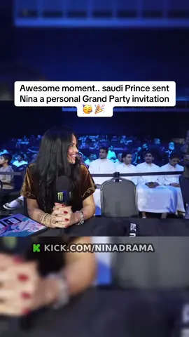 Awesome moment.. saudi Prince sent Nina a personal Grand Party invitation 🥳 🎉 #nina #saudiarabia🇸🇦 #mbs#party #fyp 