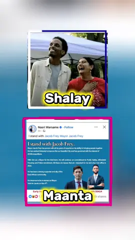 Nasir Warsame oo taageeray Jacob Frey #minneapolis #somalitiktok #zoomalia #foryoupage #minnesota  