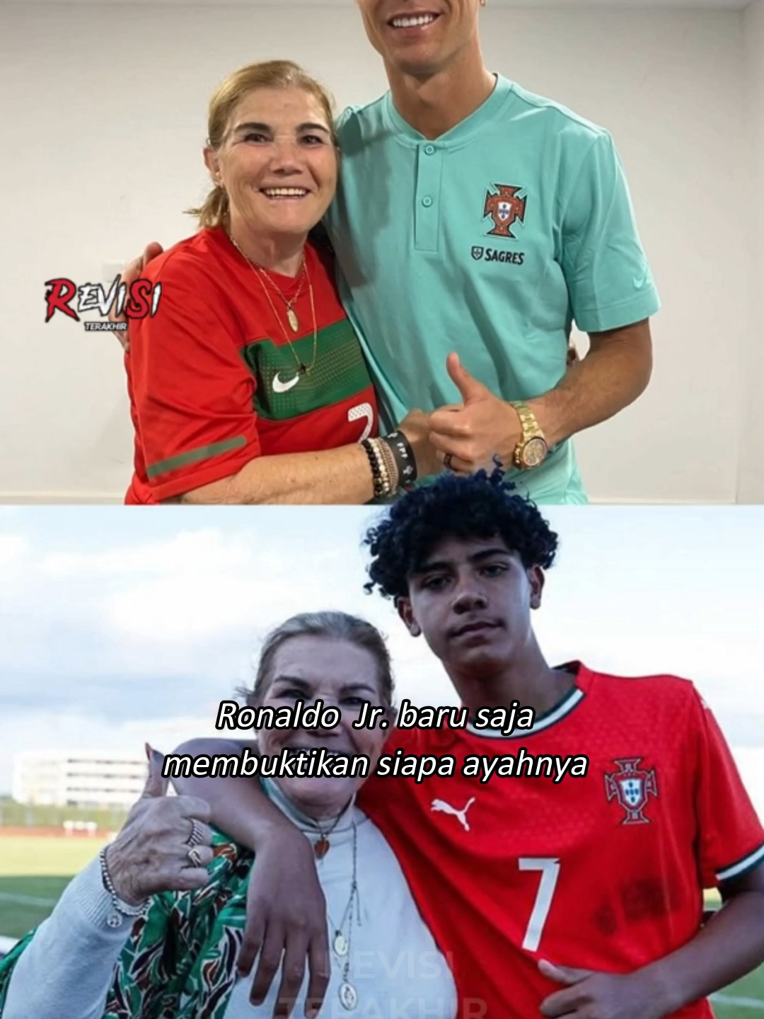 Ronaldo Jr cetak gol pertamanya di Portugal U-16 saat sang ayah menontonnya 🤯😳 #footballtiktok #footballl #sepakbola