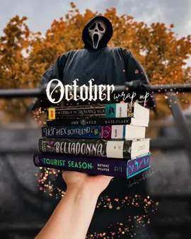 October reading wrap up. Pause to read😅 Sooo many good ones! It was a great book month📚🖤 Currently reading Hot Hex Boyfriend & The Dawn of the Cursed Queen! #BookTok #readersoftiktok #booksandbreakdowns #bookrecs #indiebooks 