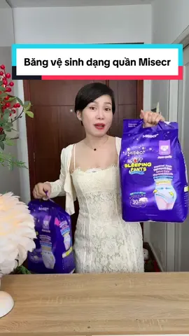 Trả lời @co út 70 Băng vệ sinh dạng quần Misecr (30 miếng), chống tràn 360°, thoáng khí, phù hợp sử dụng ngày và đêm dành cho phụ nữ mang thai và sau sinh, Thích Hợp Cho Phụ Nữ #cindythuytichcuc #bangvesinh #quanbangvesinh #bangvesinhdangquan 