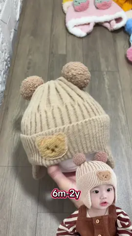 Mũ len ấm chùm tai cho bé 6m-2y#xuhuong #muchobe #mulenchobe #mulongchobe #mũ 