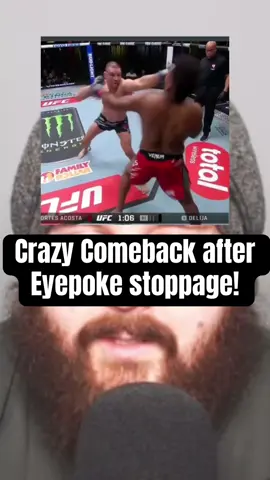 Crazy Comeback after Eyepoke stoppage! #ufc_mma_sport #waldocortesacosta #tomaspinall #mmaguru 