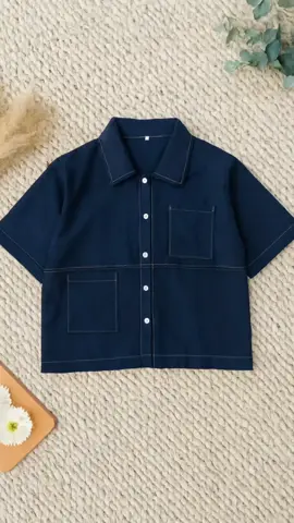 Kemeja Amira Crop Top I Bahan catton miracle #kemeja #wanita #kekinian #terbaru #style 