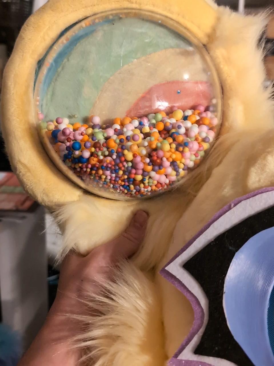 they are 99.9% done :3 I can't wait to show off the whole suit before they go home 🫶🏻 ##fursuitmaker #furryfandom #fursuitmaking #fursuithead #furry 