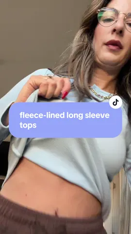 These fleece-lined long sleeve tops by Automet are cozy on the inside, sculpted on the outside, and made for cold weather layering. #fleecelinedtop #falloutfits #TikTokShopCreatorPicks #tiktokshopblackfriday #tiktokshopcybermonday
