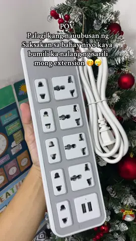 Perfect to if konti lang saksakan nyo sa bahay, Andaming outlet nito😍 #fyp #extension #powerextension #powersocketwithusb #powersocketextension 